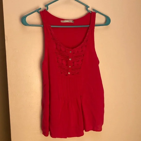 🌷5/$25 Maurice's hot pink tank-medium - Picture 1 of 6